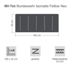 Bundeswehr Isomatte faltbar neu
