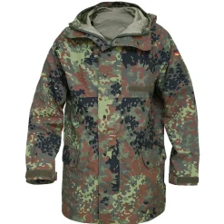 Bundeswehr Jacke Nässeschutz flecktarn