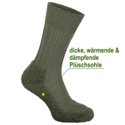 Bundeswehr Socken mit Plüschsohle Original