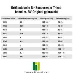 Bundeswehr Trikothemd m. RV Original gebraucht braun