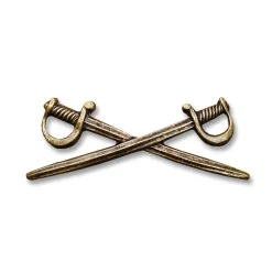 BW Abzeichen Schwerter Gebirgsjäger Metall