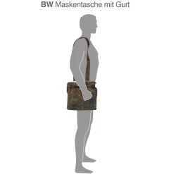 BW Maskentasche m. Gurt flecktarn gebraucht