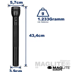 Classic Maglite 5D Xenon Taschenlampe (Sale)
