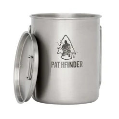Edelstahl Becher mit Deckel 700 ml