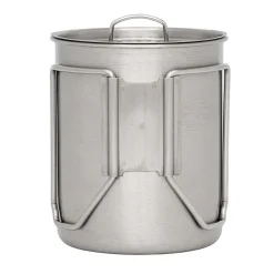 Edelstahl Becher mit Deckel 700 ml