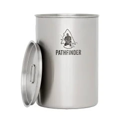 Edelstahl Becher mit Deckel 1.4 Liter