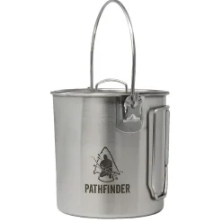 Edelstahl Bush Pot mit Deckel 0.95 Liter