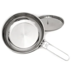 Edelstahl Pfanne mit Deckel