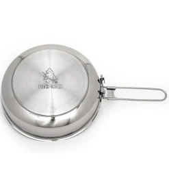 Edelstahl Pfanne mit Deckel