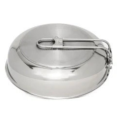 Edelstahl Pfanne mit Deckel
