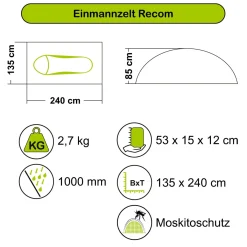 Einmannzelt Recom
