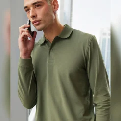 Essential Langarm Polo Shirt