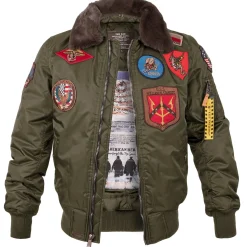 Fliegerjacke B-15 mit Patches