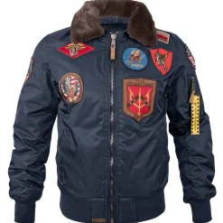 Fliegerjacke B-15 mit Patches