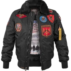 Fliegerjacke B-15 mit Patches