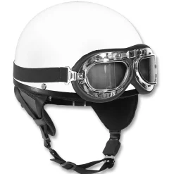 Helm Halbschale mit Brille