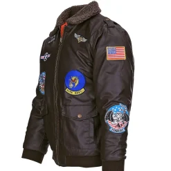 Kids Fliegerjacke Kunstleder