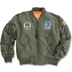 Kinder MA1 Fliegerjacke mit Abzeichen