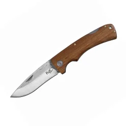 Klappmesser m. Holzgriff und Hammerschlagklinge