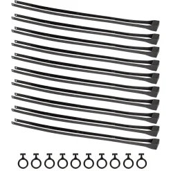 Kunststoffhandschellen 10er Pack Double Flex 55 x 1.25 cm