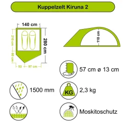 Kuppelzelt Kiruna 2 (Sale)