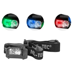 LED Kopflampe 4-farbig - 65 Lumen