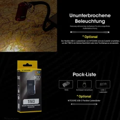 LED Schlüsselbund-Lampe TINI 3 - 600 Lumen