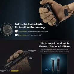 LED Taschenlampe EDC31 - 3500 Lumen
