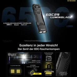 LED Taschenlampe EDC29 Luminblade - 6500 Lumen