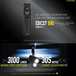 LED Taschenlampe EDC27 UHi - 3100 Lumen