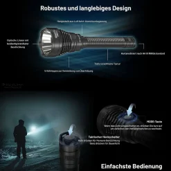 LED Taschenlampe MH40 Pro - 3500 Lumen