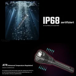 LED Taschenlampe MH40 Pro - 3500 Lumen