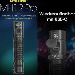 LED Taschenlampe MH12 Pro - 3300 Lumen, UHi 40 LED