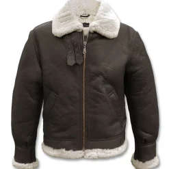 Leder Bomberjacke B3 mit Lammfell