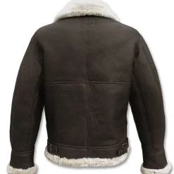 Leder Bomberjacke B3 mit Lammfell