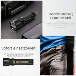 LED-Hochleistungstaschenlampe EX7 - 6000 Lumen