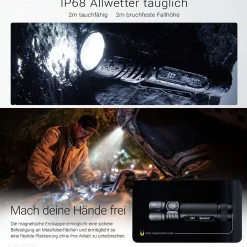 LED-Hochleistungstaschenlampe EX7 - 6000 Lumen