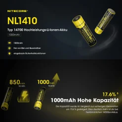 Li-Ion Akku 14500 - 1000mAh - NL1410