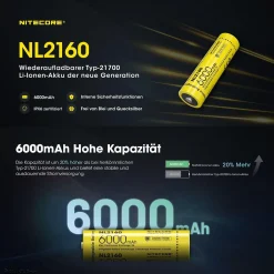 Li-Ion Akku 21700 - 6000mAH - NL2160