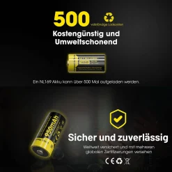 Li-Ion Akku Typ 16340 - 950mAh - NL169