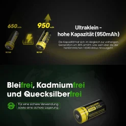 Li-Ion Akku Typ 16340 - 950mAh - NL169