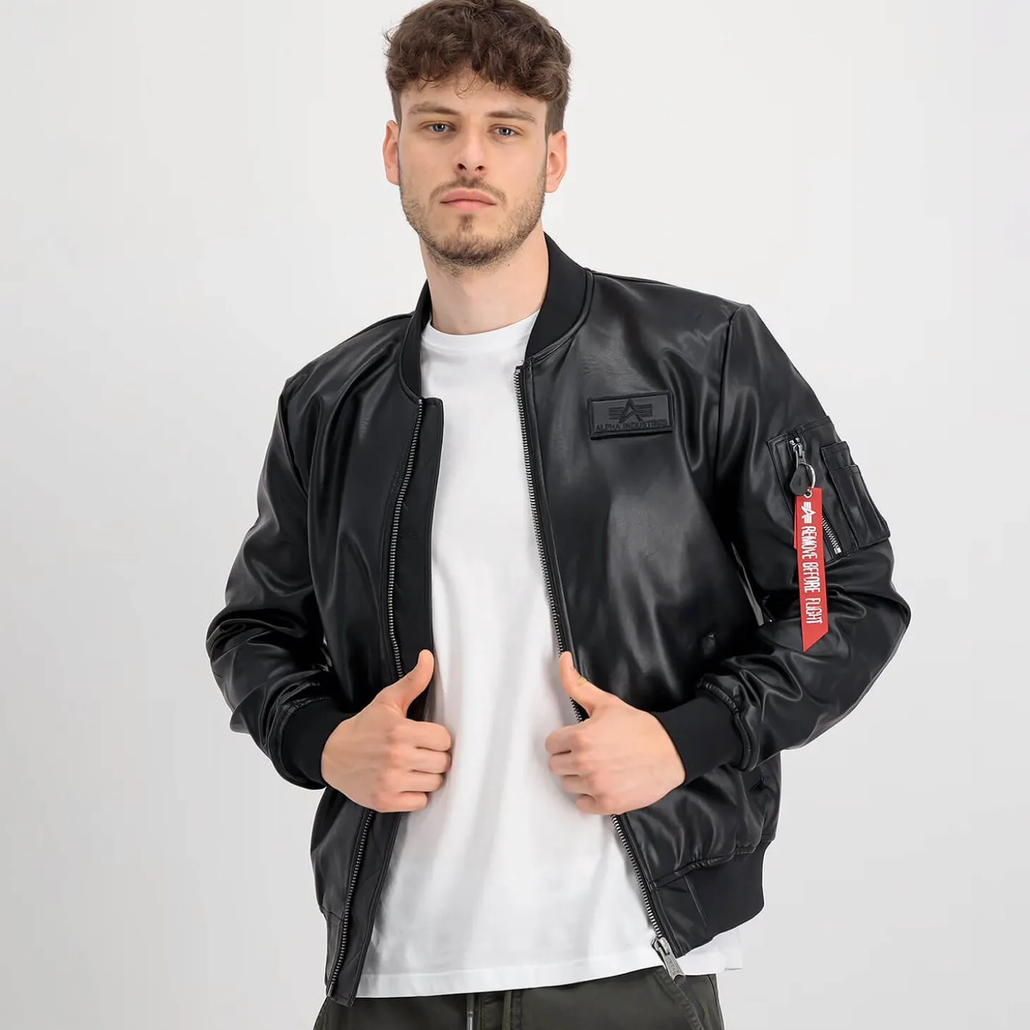 MA-1 VF Vintage Fit Vegan Leather Jacket