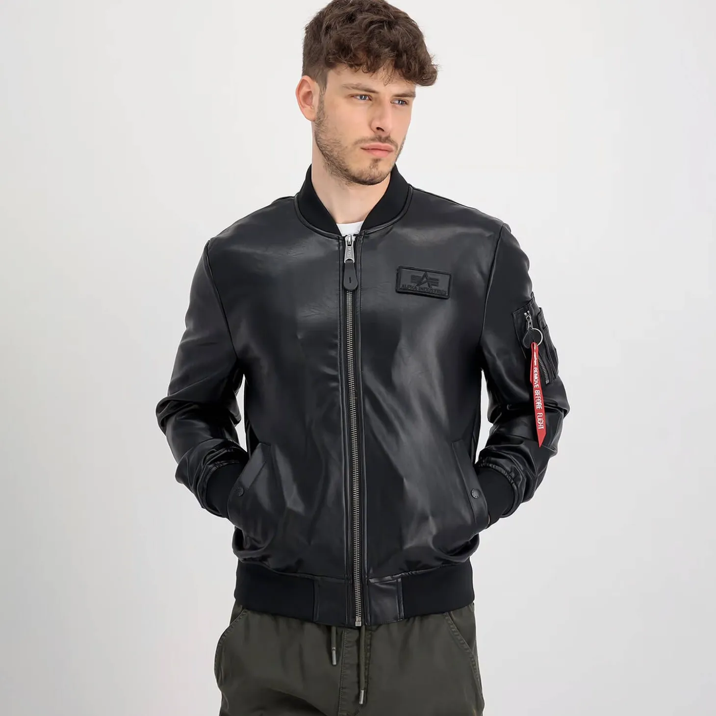 MA-1 VF Vintage Fit Vegan Leather Jacket