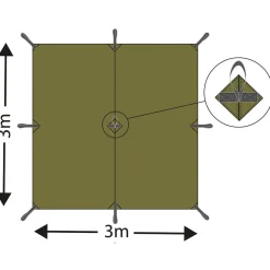 Mehrzweckplane Tarp Extreme 300 x 300 cm