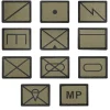 Militärische Symbole Textil Patch