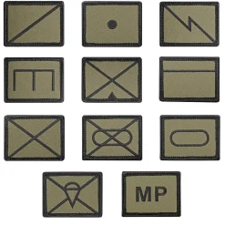 Militärische Symbole Textil Patch