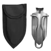 Mini Edelstahl Schaufel klappbar mit Tasche