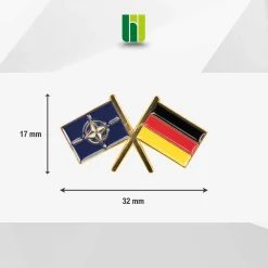 Mützenanstecker Flagge Nato / Deutschland