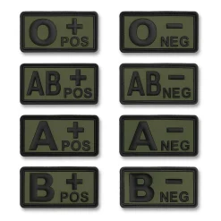 Rubber Patch 3D Blutgruppen