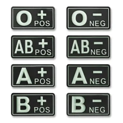 Rubber Patch 3D Blutgruppen